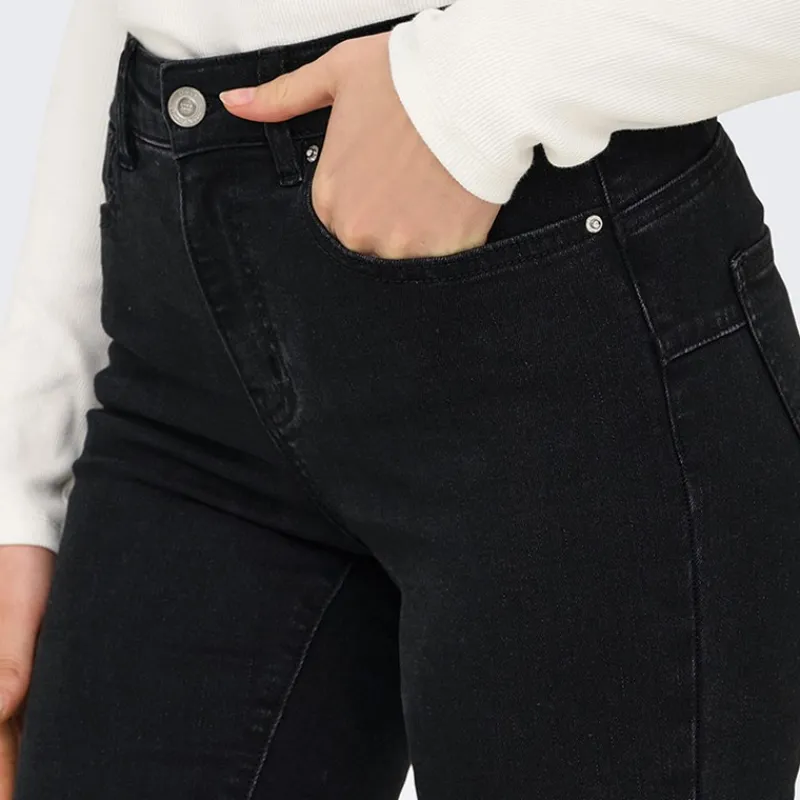 Best Jeans til kvinder Rina Mid Rise Push Up Dame Jeans, Bukser Og Leggings·Jeans