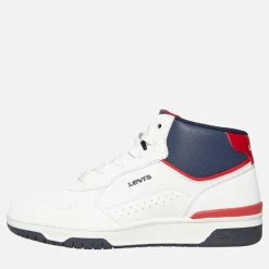 Hot Junior Dereck Hi Top Sneakers Navy Rød 0218 Sneakers|Sneakers