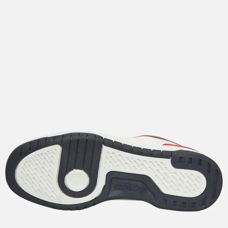 Hot Junior Dereck Hi Top Sneakers Navy Rød 0218 Sneakers|Sneakers