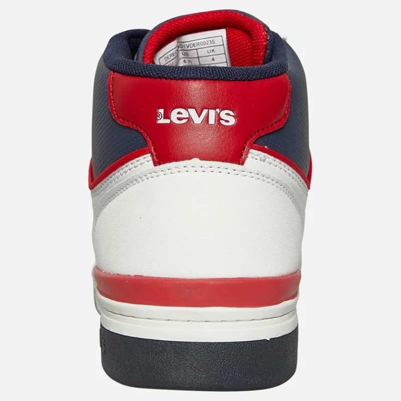 Hot Junior Dereck Hi Top Sneakers Navy Rød 0218 Sneakers|Sneakers