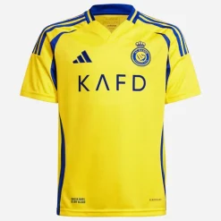 Outlet Junior Drenge ANFC Al-Nassr 24/​25 Hjemme Trøje Impact Yellow/​Royal Blue Tøj|T-Shirts Og Undertrøjer