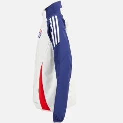 Junior Drenge OL Olympique Lyon præsentations jakke White Tint/​Midnight Indigo/​Bright Red Tøj|Jakker Og Frakker