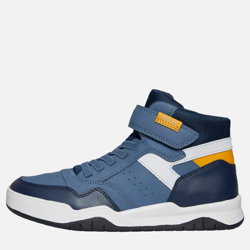 Clearance Junior Drenge Perth høj top sneakers Avio/Grå Sneakers|Sneakers