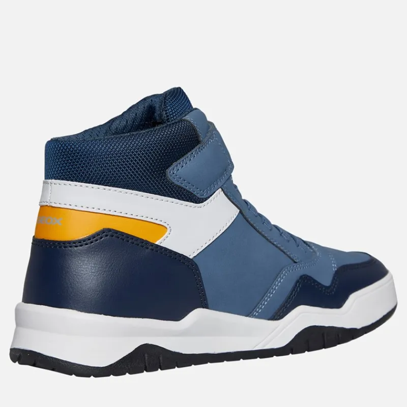 Clearance Junior Drenge Perth høj top sneakers Avio/Grå Sneakers|Sneakers