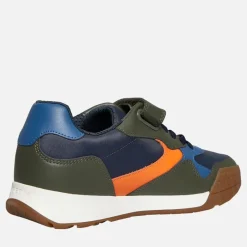 Clearance Junior Drenge Rann træner Military/​Orange Sneakers|Sneakers