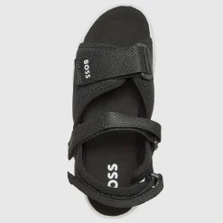 New Junior Drenge Sandaler med Remme Sort Klip-Klapper Og Sandaler|Klip-Klapper Og Sandaler