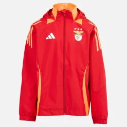 Hot Junior Drenge SLB Benfica Allweather Jakke Team Power Red 2 Tøj|Hættetrøjer Og Sweatshirts