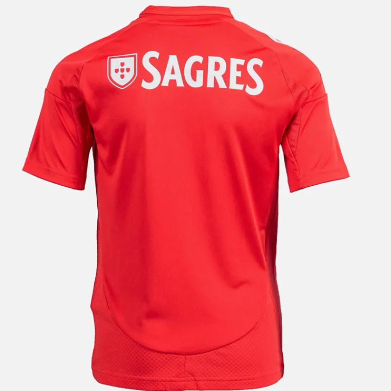 Online Junior Drenge SLB Benfica 24/25 hjemme trøje Benfica Red Tøj|T-Shirts Og Undertrøjer