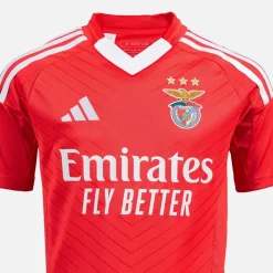 Online Junior Drenge SLB Benfica 24/25 hjemme trøje Benfica Red Tøj|T-Shirts Og Undertrøjer
