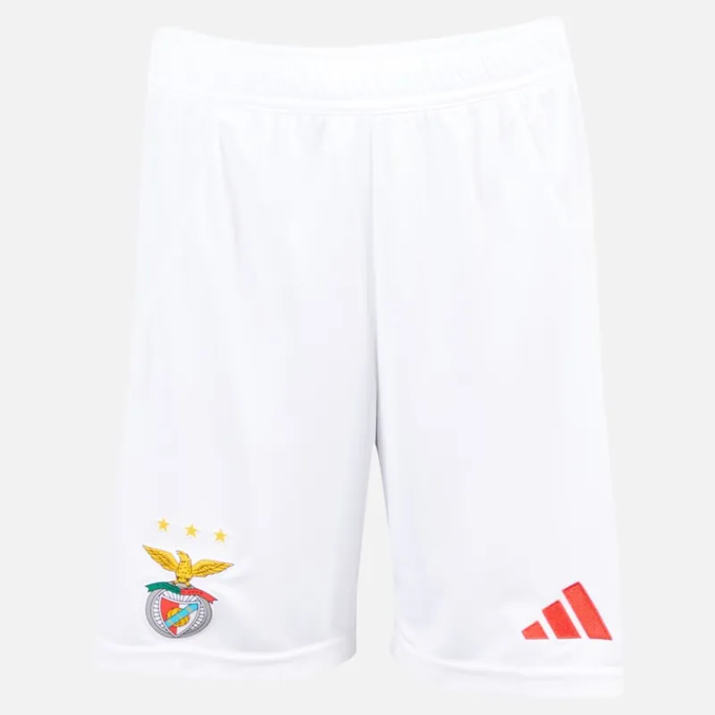 Clearance Junior Drenge SLB Benfica 24/25 hjemme shorts Hvid Tøj|Shorts