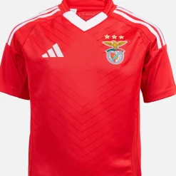 Online Junior Drenge SLB Benfica 24/25 hjemme trøje Benfica Red Tøj|T-Shirts Og Undertrøjer