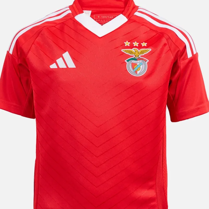Online Junior Drenge SLB Benfica 24/25 hjemme trøje Benfica Red Tøj|T-Shirts Og Undertrøjer