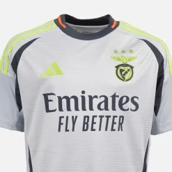 Junior Drenge SLB Benfica 24/​25 tredje trøje Light Solid Grey Tøj|T-Shirts Og Undertrøjer