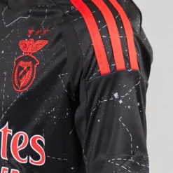 Online Junior Drenge SLB Benfica 24/25 udebanetrøje Sort Tøj