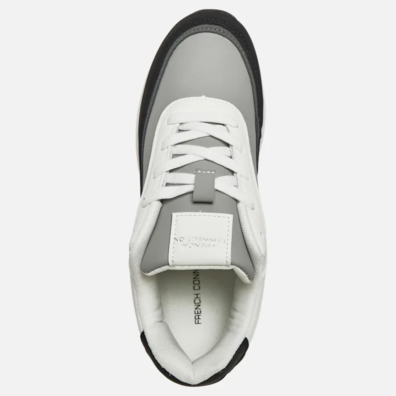Best Junior Drenge Suede Blok Træningssko Hvid/Sort Sneakers|Sneakers