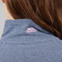 New Junior Piger Meadows Halv Lynlås Fleece Navy / Pink Logo Hættetrøjer Og Sweatshirts|Jakker Og Frakker