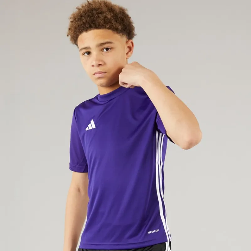 Clearance Junior Tabela 23 T-shirt Team College Purple/Hvid Tøj|Tøj