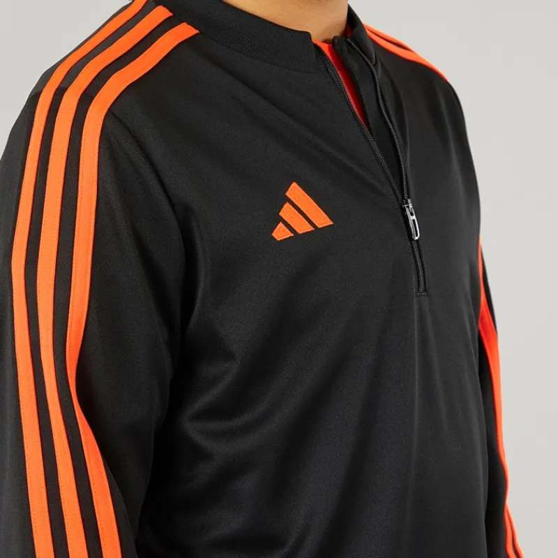 Sale Junior Tiro 23 Club 1/4 Zip Træningstop /Signal Orange Tøj|Tøj