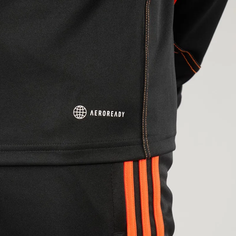 Sale Junior Tiro 23 Club 1/4 Zip Træningstop /Signal Orange Tøj|Tøj