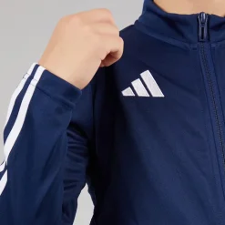 Best Junior Tiro 23 League Træningsjakke Team Navy Blue Tøj|Hættetrøjer Og Sweatshirts