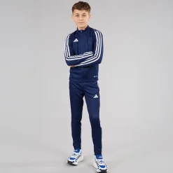 Best Junior Tiro 23 League Træningsjakke Team Navy Blue Tøj|Hættetrøjer Og Sweatshirts
