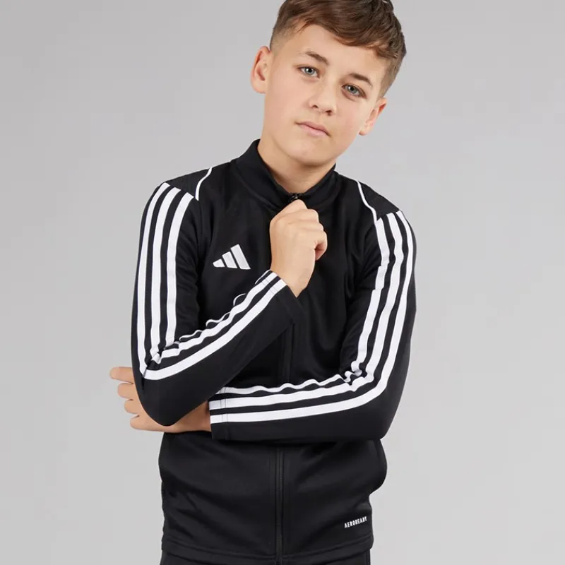 Discount Junior Tiro 23 League Træningsjakke Team Black Tøj|Hættetrøjer Og Sweatshirts