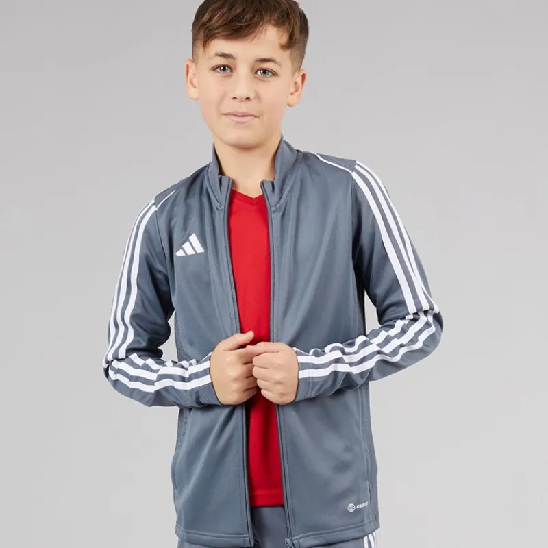 Discount Junior Tiro 23 League Træningsjakke Team Onix Tøj|Hættetrøjer Og Sweatshirts