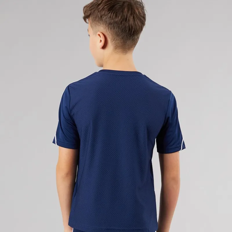 Outlet Junior Tiro 23 League T-shirt Team Navy Blue/Hvid Tøj|Tøj