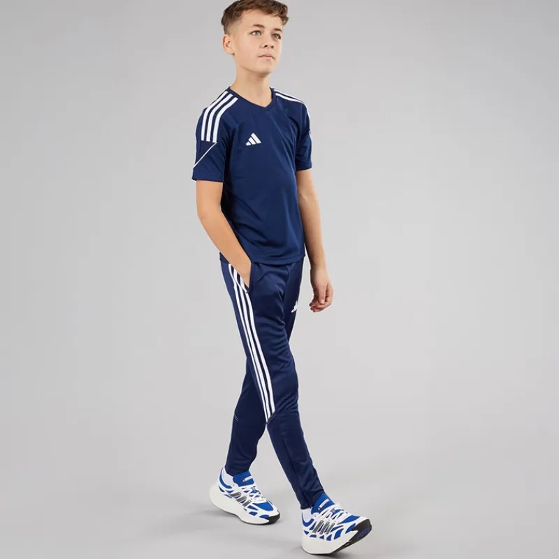 Outlet Junior Tiro 23 League T-shirt Team Navy Blue/Hvid Tøj|Tøj