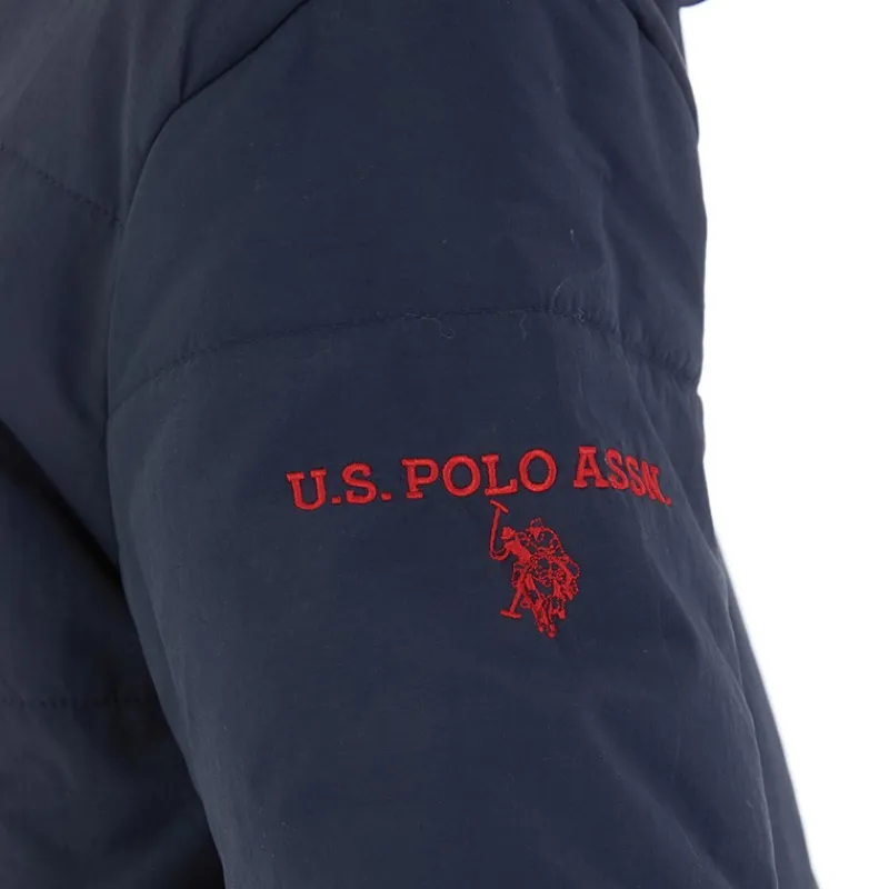 Best Klassisk Parka Frakke til Drenge med Pels Kant Blå Jakker Og Frakker