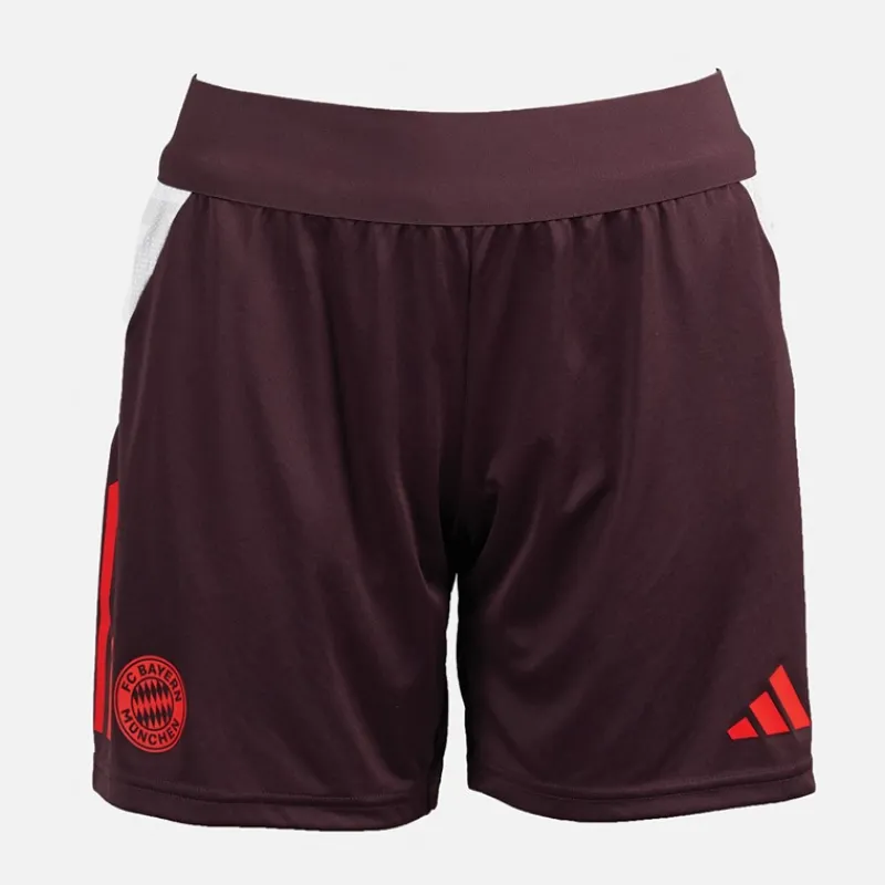 Outlet Kvinder FCB FC Bayern München træningsshorts Shadow Maroon/Rød Dame Træning|Shorts·Alt Shorts