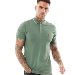 New Herre Texas Tip Polo Skjorte Myrtle/Hvid T-Shirts, Poloer Og Skjorter·Poloer