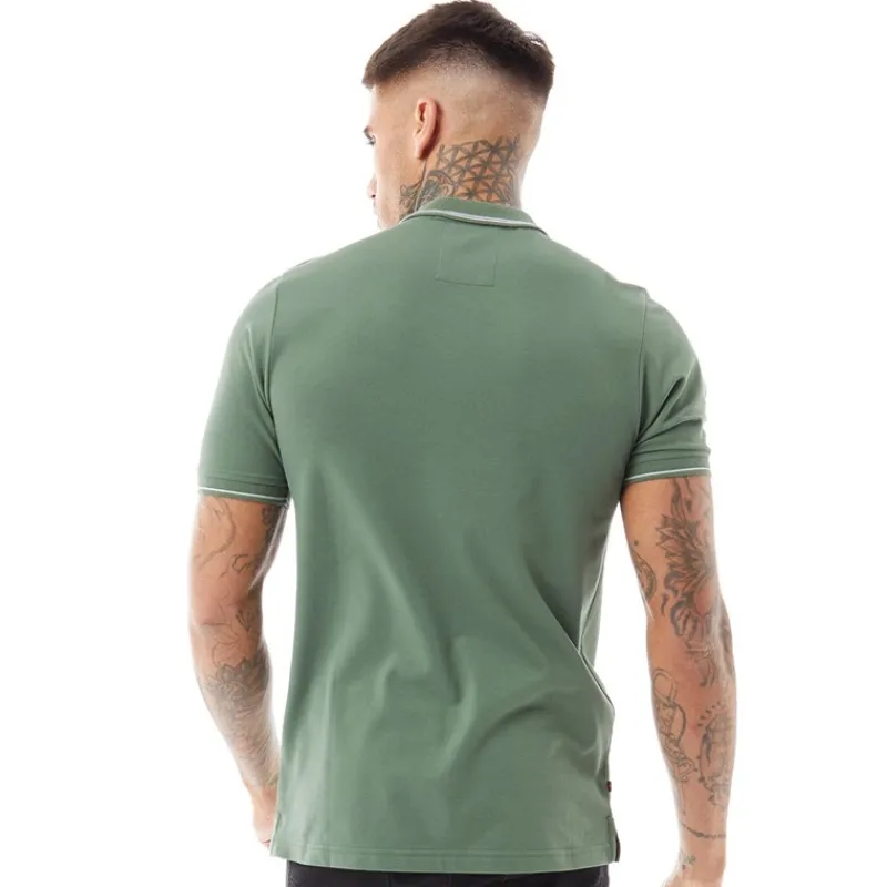 New Herre Texas Tip Polo Skjorte Myrtle/Hvid T-Shirts, Poloer Og Skjorter·Poloer