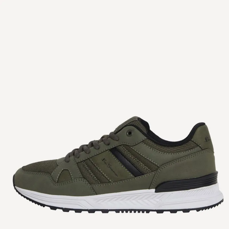 Outlet Mænd Fowler Sneakers Khaki/Sort Sneakers|Sneakers