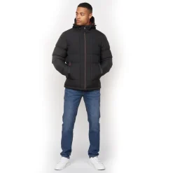 Discount Mænd Kampnew Prægning Placket Jakke Sort Jakker Og Frakker·Jakker Og Frakker