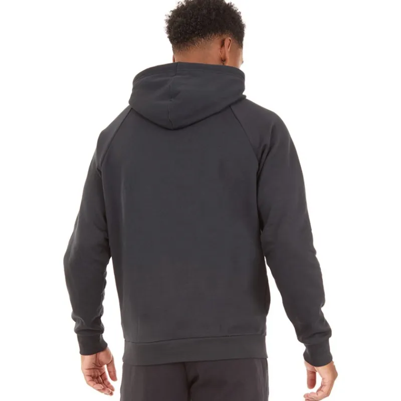 Clearance Mænd UA Rival Fleece Logo Hoodie /Hvid Træning|T-Shirts Og Undertrøjer
