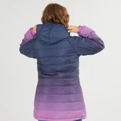 Discount Pigejakke Destiny Ombre med hætte og polstring Dyb Pink Ombre Jakker Og Frakker