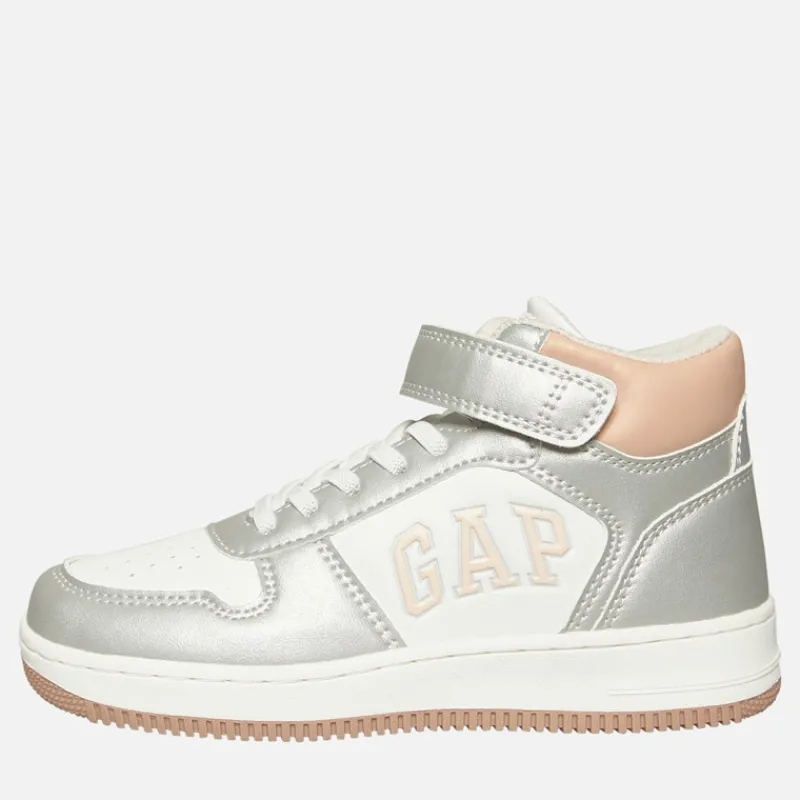 Hot Piger Boston Mid Træningssko Hvid Sølv Rose Sneakers|Sneakers