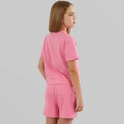 Clearance Piger Cropped Sæt Lyserød Shorts|Sæt