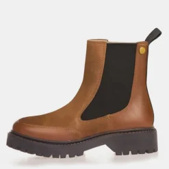 New Piger Efterår Støvler 0241 Cognac Støvler|Støvler