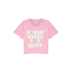 Outlet Piger Feel Cropped Boxy T-Shirt Bonbon Do What M- Bonbon Overdele Og Veste