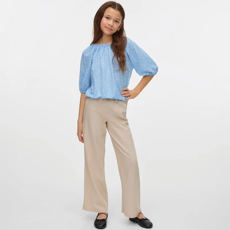 Piger Haya 2/4 Top Airy Blue Leo Overdele Og Veste