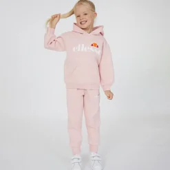 Hot Piger Hoodie og Joggingbukser Sæt med Jessica Logo Rosa Tøj|Træningsdragter Og Sæt