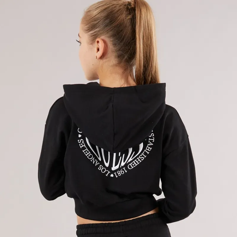 Outlet Piger Hættetrøje Jet Black A996 Hættetrøjer Og Sweatshirts
