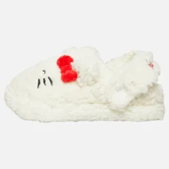 New Piger Hvide Borg Slippers Hvid/​Rød Nattøj|Nattøj