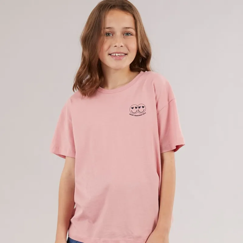 Sale Piger Kelly T Shirt Rose Elegance/Bedste Ven Æra Rose Elegance Best Friend Era Overdele Og Veste