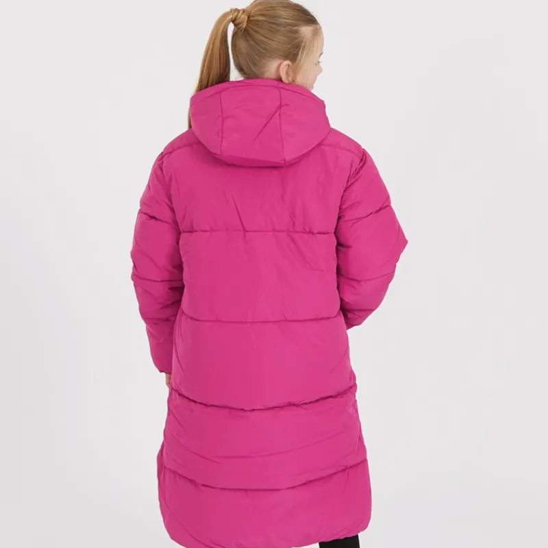 Discount Piger Lang Linie Pufferjakke Festival Fuchsia Jakker Og Frakker