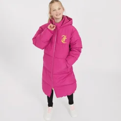 Discount Piger Lang Linie Pufferjakke Festival Fuchsia Jakker Og Frakker