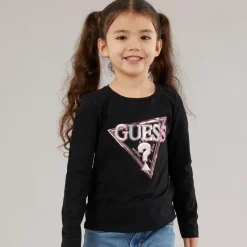 Piger langærmet t-shirt Jet Black A996 Overdele Og Veste