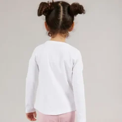 Sale Piger langærmet t-shirt Pure White Overdele Og Veste